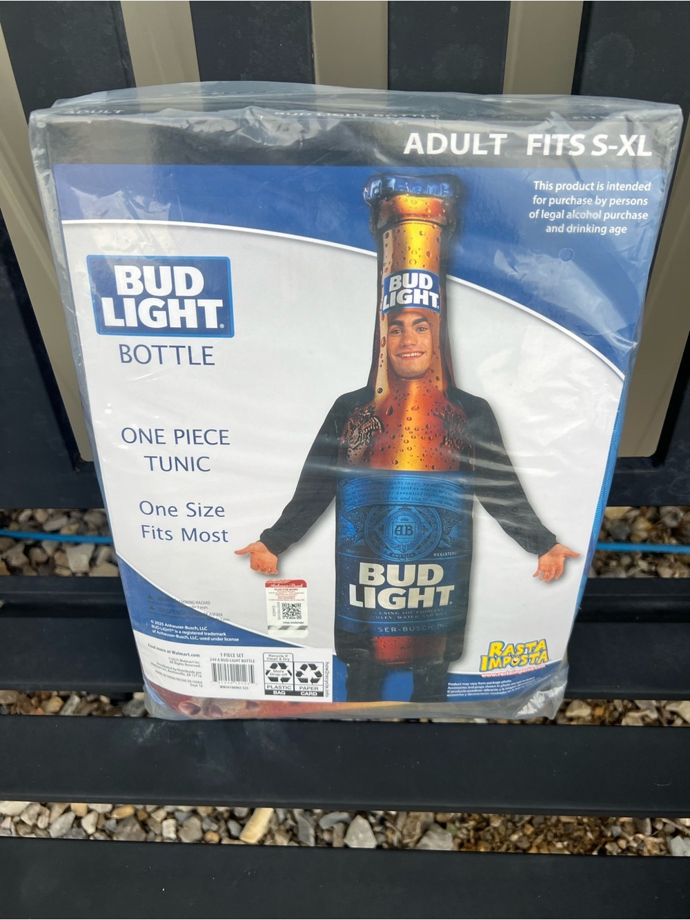 Rasta Imposta Bud Light Beer Bottle Costume NEW